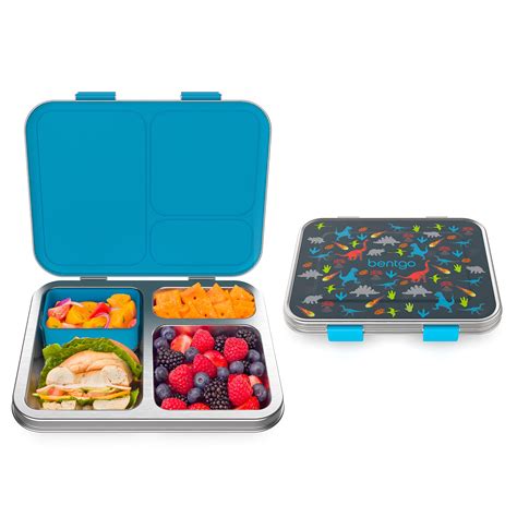 bentgo kids stainless steel leak-resistant lunch box|Bentgo Kids' Stainless Steel Leakproof 3 .